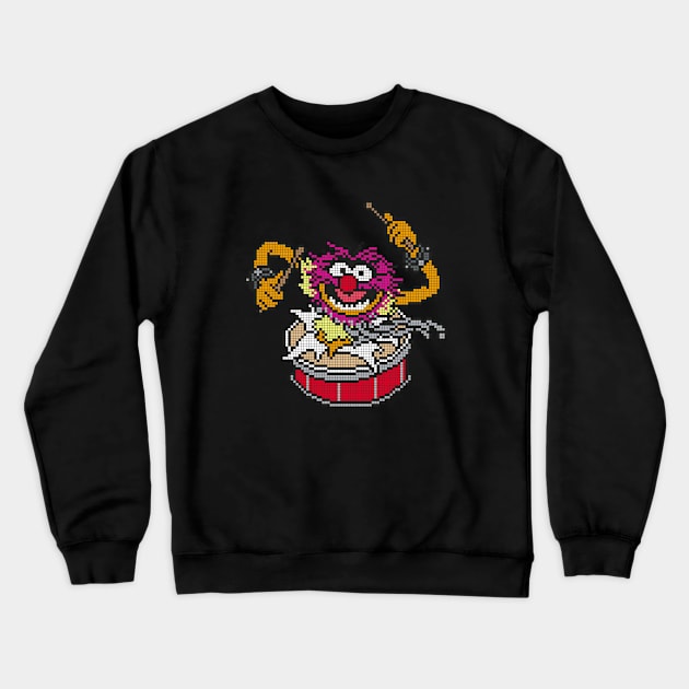 POXELART - ANimals Muppets Crewneck Sweatshirt by JigongNumpuk